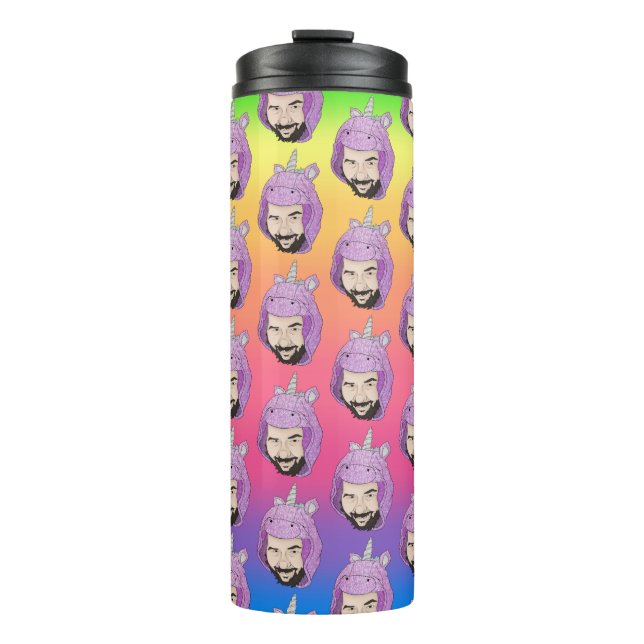 Zer0's Magical Fluffin Unicorn Thermal Tumbler (Front)