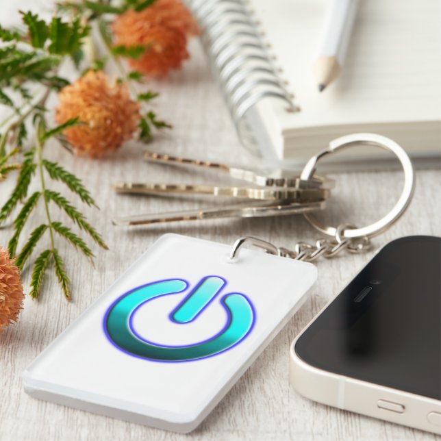 Zer0's Power Acrylic Keychain (Front Right)