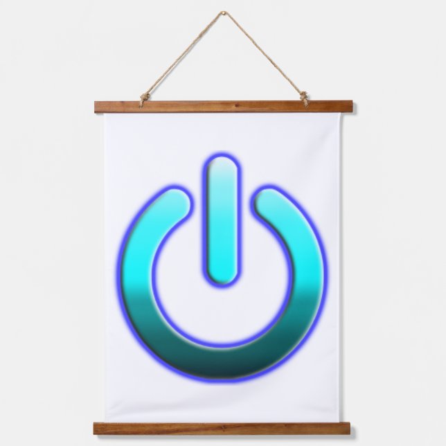 Zer0's Power Wood Topped Wall Tapestry (Front)