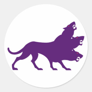 Zerberus cerberus kerberos classic round sticker