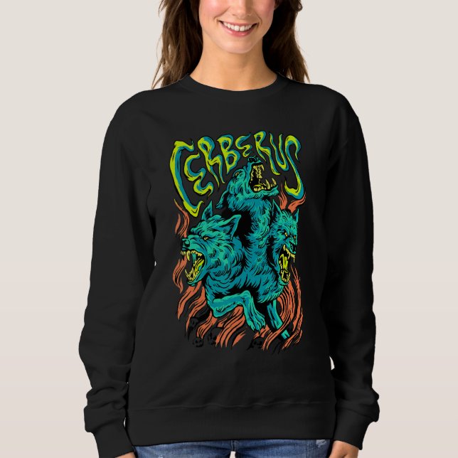 Zerberus Helldog Greece Myths Cerberus Sweatshirt (Front)