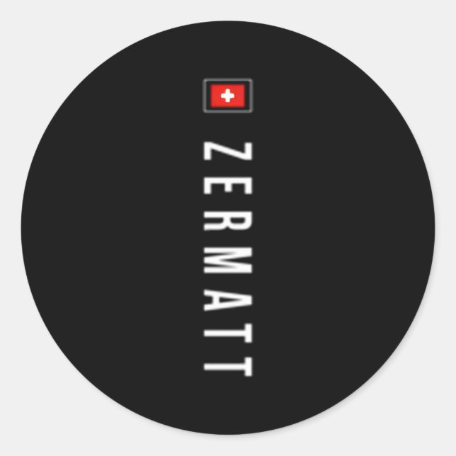 Zermatt Expedition Xo4U Original Classic Round Sticker (Front)