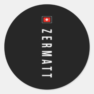 Zermatt Expedition Xo4U Original Classic Round Sticker