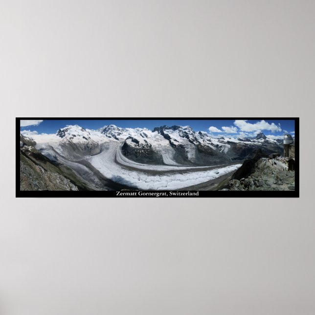 Zermatt Gornergrat, Switzerland Poster (Front)