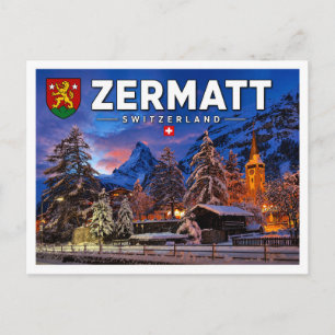 Zermatt - Matterhorn - Switzerland Postcard
