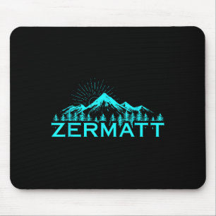 Zermatt Mountains Alpine Skiing Swiss Alps Switzer Mouse Pad