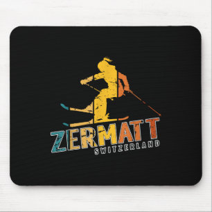 Zermatt Swiss Alps Alpine Skiing Switzerland Mount Mouse Pad