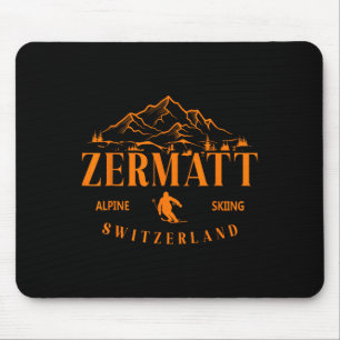 Zermatt Swiss Alps Alpine Skiing Switzerland Mount Mouse Pad