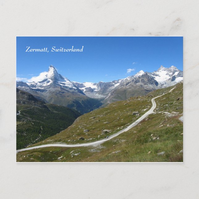 Zermatt Swiss Alps Matterhorn Postcard (Front)