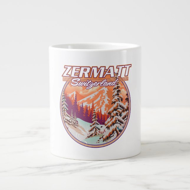 Zermatt switzerland logo large coffee mug (Front)