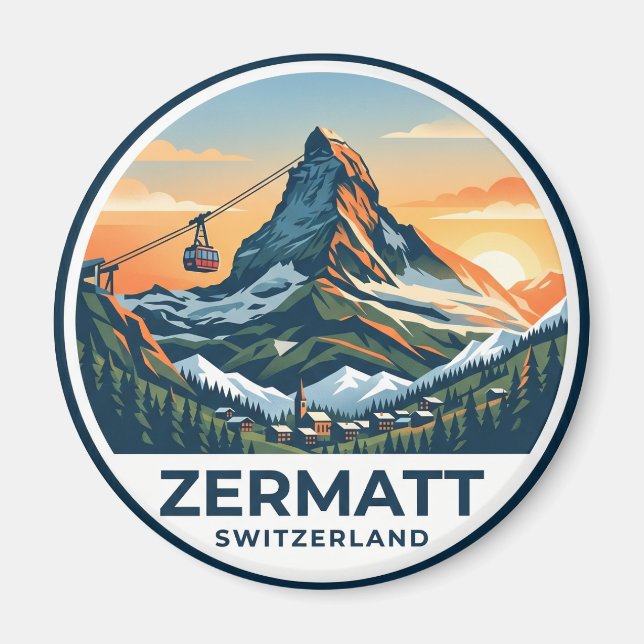 Zermatt Switzerland Magnet (Front)