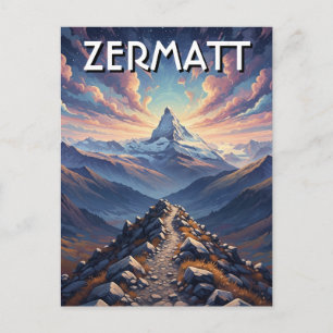 Zermatt Switzerland Matterhorn Postcard