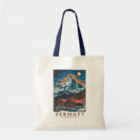 Zermatt Switzerland Matterhorn Travel Art Vintage