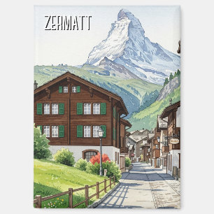 Zermatt Switzerland Matterhorn Travel Magnet