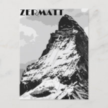 Zermatt Switzerland Vintage Travel Poster