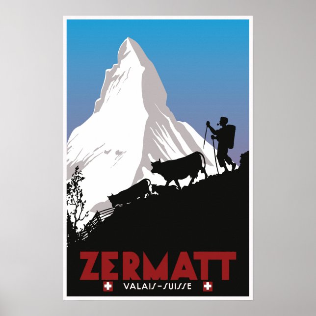 Zermatt,Valais,Suisse, Poster (Front)