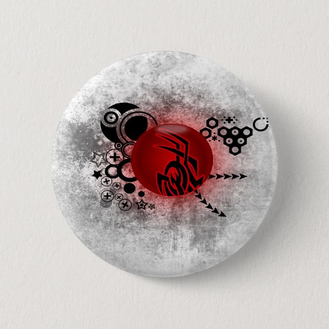 Zero 6 Cm Round Badge (Front)