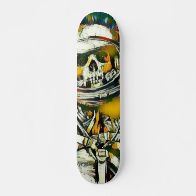 Zero Dead Man Element Custom Chrome Pro Park Board Skateboard (Front)