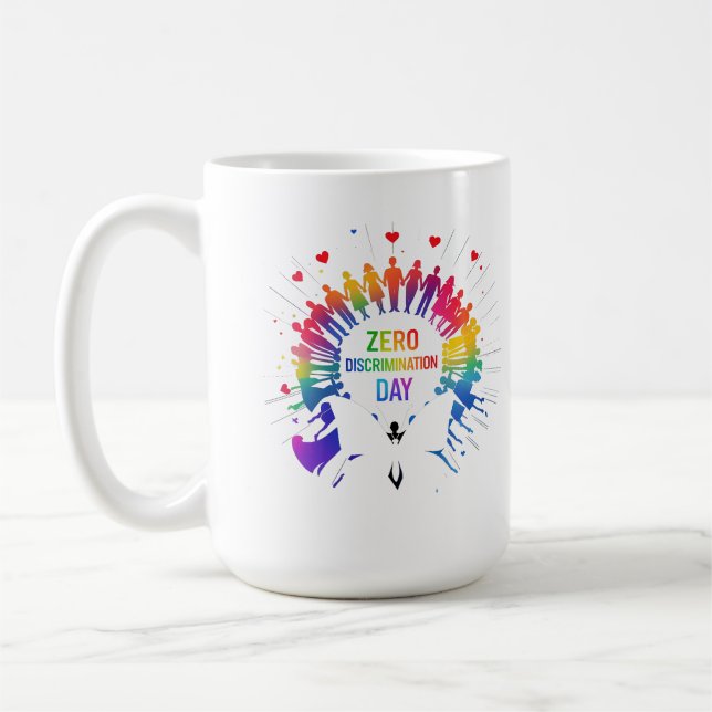 Zero Discrimination Day  Coffee Mug (Left)