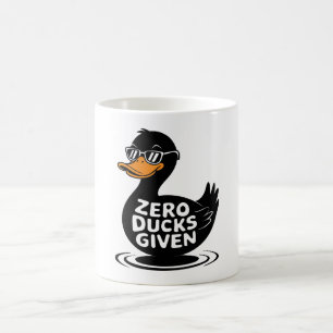 Zero Ducks Given - Funny Cool Duck Design Coffee Mug