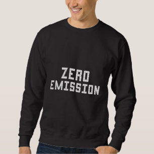 Zero Emission Solid Graphic Electric Cars Design Sweatshirt