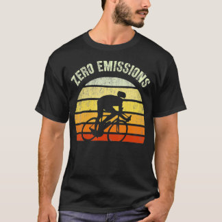 ZERO EMISSIONS Ride Your Bike Cycologist Save Eart T-Shirt