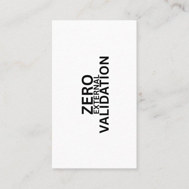 Zero External Validation Elegant Networking Cards (Front)