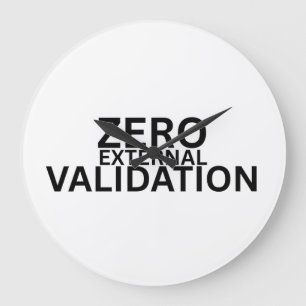 Zero External Validation Modern Acrylic Clock