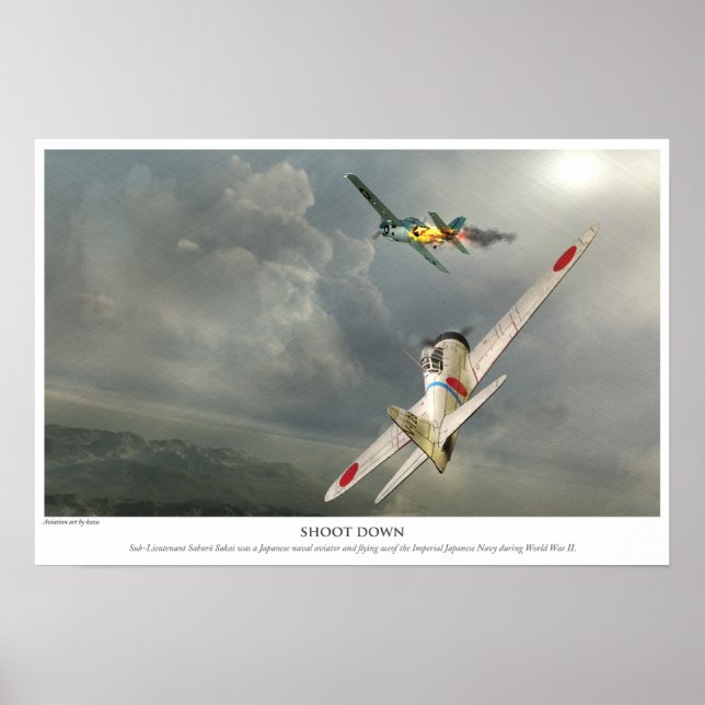Zero fighter”Saburo Sakai ” Poster (Front)