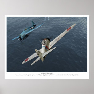 Zero fighter ”Saburo Sakai ” Poster