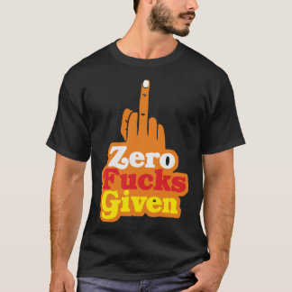 Zero Fks Given Bollywood Sarcastic T-Shirt