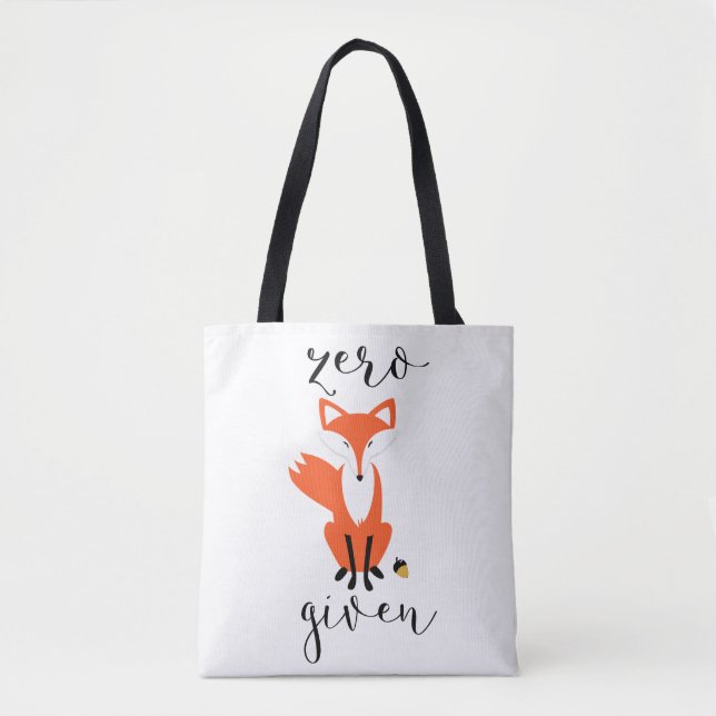 Zero Fox Given and Polka Dots Tote Bag (Front)