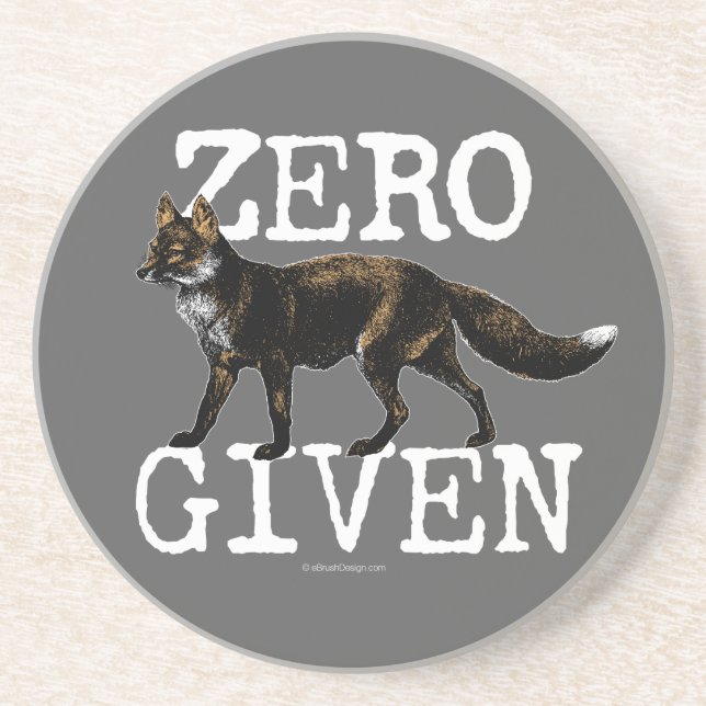 Zero (Fox) Given Coaster (Front)
