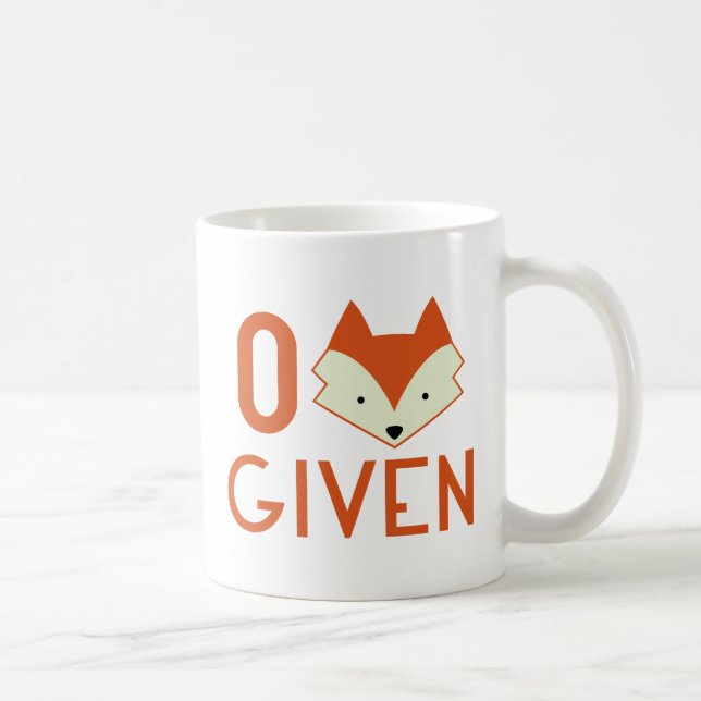 Zero Fox Given Coffee Mug (Right)