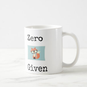 Zero "fox" given coffee mug