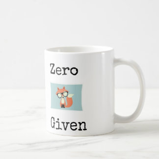 Zero "fox" given coffee mug