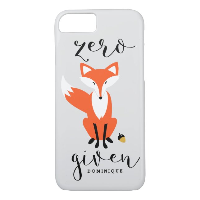 Zero Fox Given Funny Pun Personalised Case-Mate iPhone Case (Back)