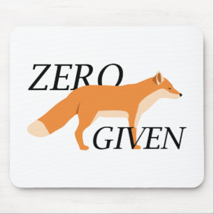 Zero Fox Given Mouse Pad