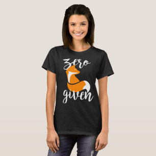 Zero Fox Given - T-Shirt (Black)