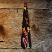 Zero Gravity Abstract Red Orange and Black