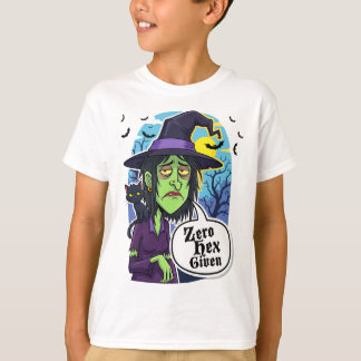 Zero Hex Given Funny Witch Halloween Costume Tee 