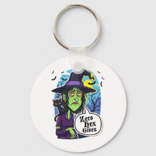 Zero Hex Given Funny Witch Halloween Costume Tee Key Ring