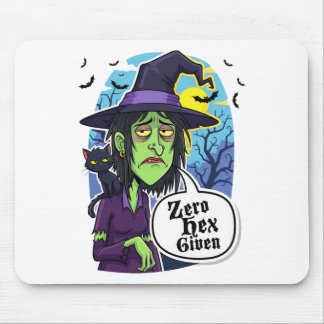 Zero Hex Given Funny Witch Halloween Costume Tee  Mouse Pad