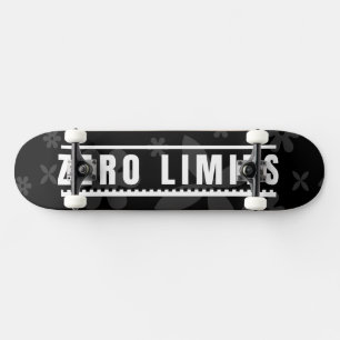 Zero Limits Dark Floral Aesthetic Seamless Pattern Skateboard