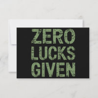 Zero Lucks Given St Paddy's Day Hilarious Patricks