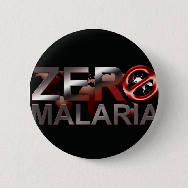 Zero Malaria Button (Front)
