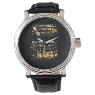 Zero Motivation Full Graduation Funny Shirt  Watch