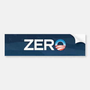 "Zero" Obama Bumper Sticker