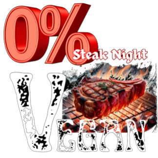 Zero Percent Vegan Steak Night Sweatshirt