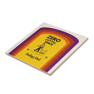 Zero Personal Space Funny Dog Lover Quote Ceramic Tile